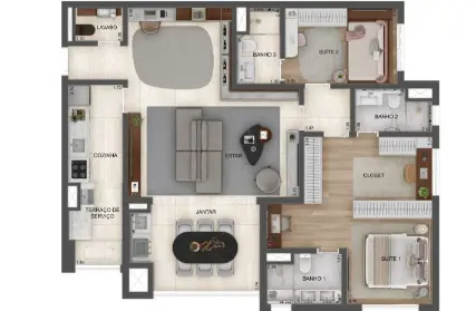 Imagem: Apartamento para Venda, Fundação