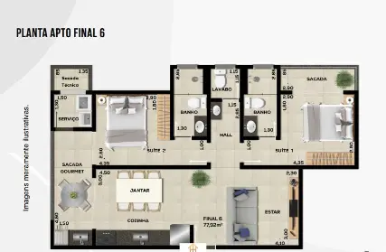 Imagem: Apartamento para Venda, Itaguá