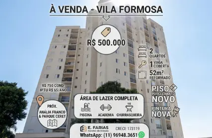 Imagem: Apartamento para Venda, Vila Formosa