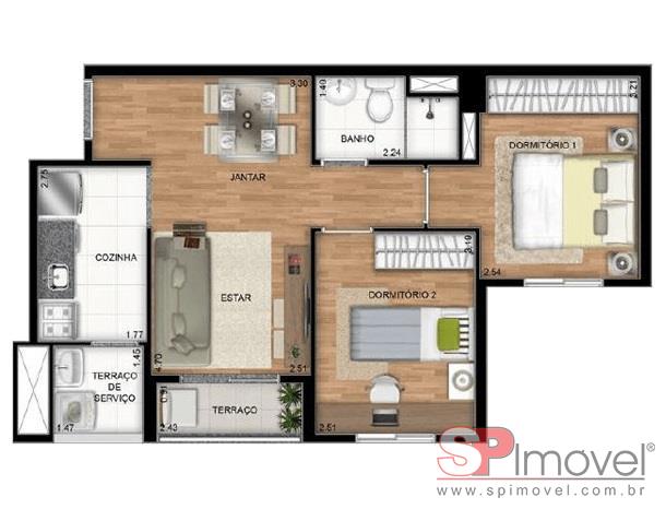 Apartamento à venda com 2 quartos, 50m² - Foto 17