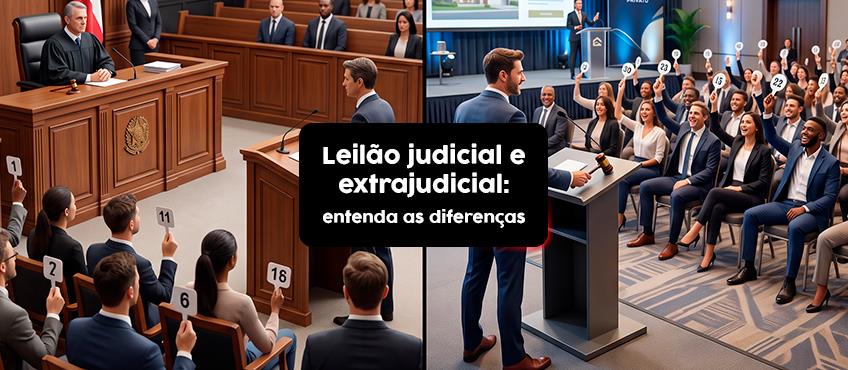 Imagem Leilão judicial e extrajudicial: entenda as diferenças 