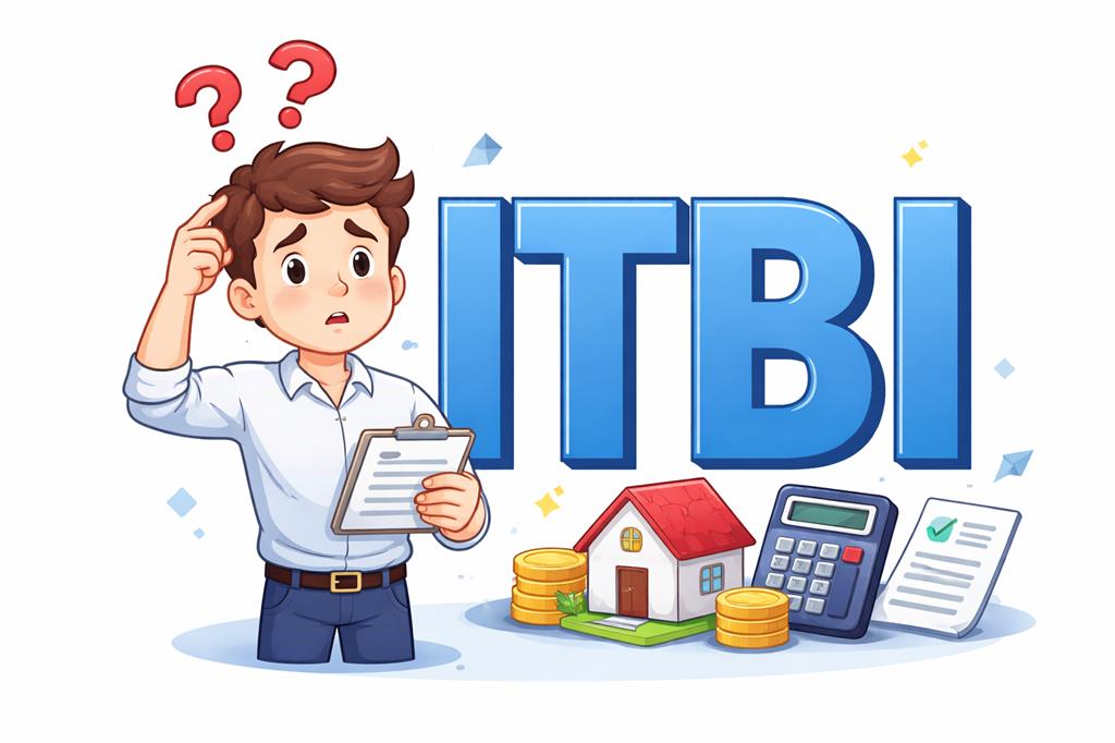 Um menino com dúvidas sobre ITBI