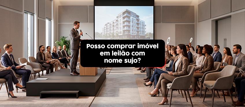 Imagem Posso comprar imóvel em leilão com nome sujo?