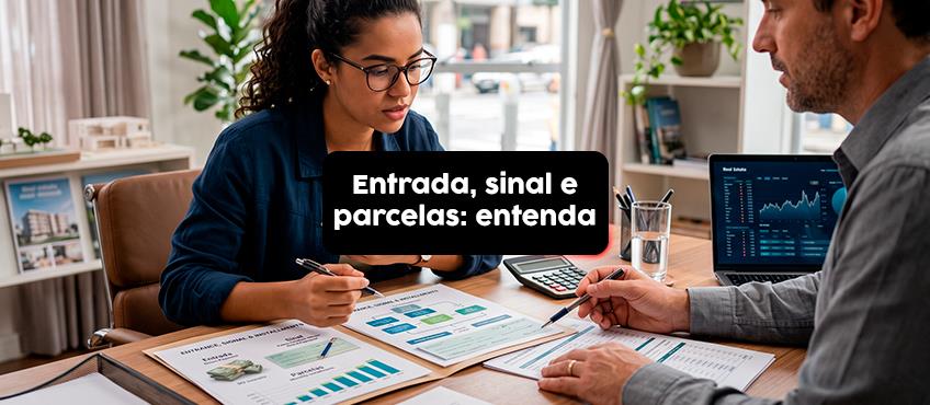 Qual a diferença entre entrada, sinal e pagamento intermediário na compra de imóvel?
